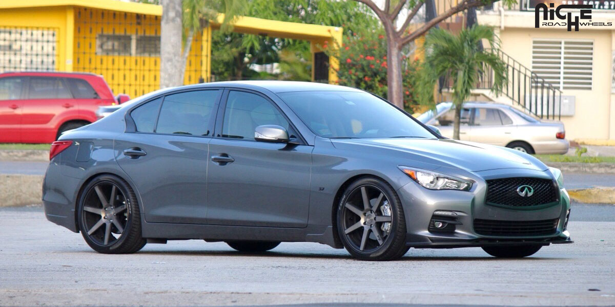 photo 3 Infiniti Q50 custom wheels Niche Verona - M150 19x8.5, ET , tire size 245/40 R19. 19x9.5 ET 