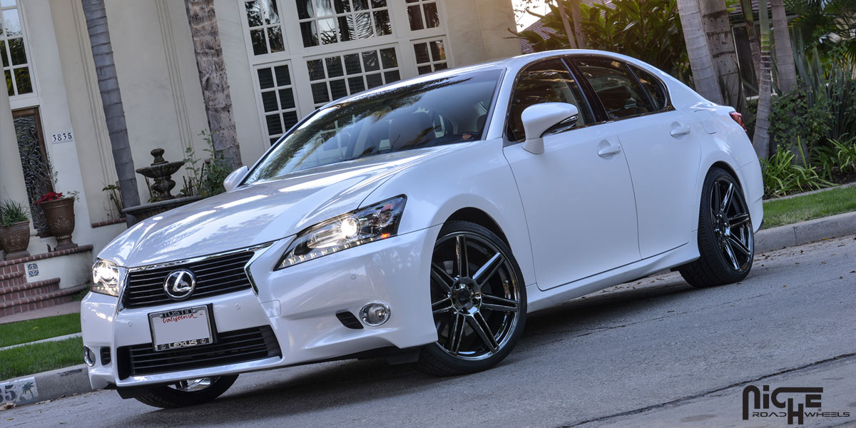 Lexus GS 350 custom wheels Niche Lucerne M141 20x9.0, ET