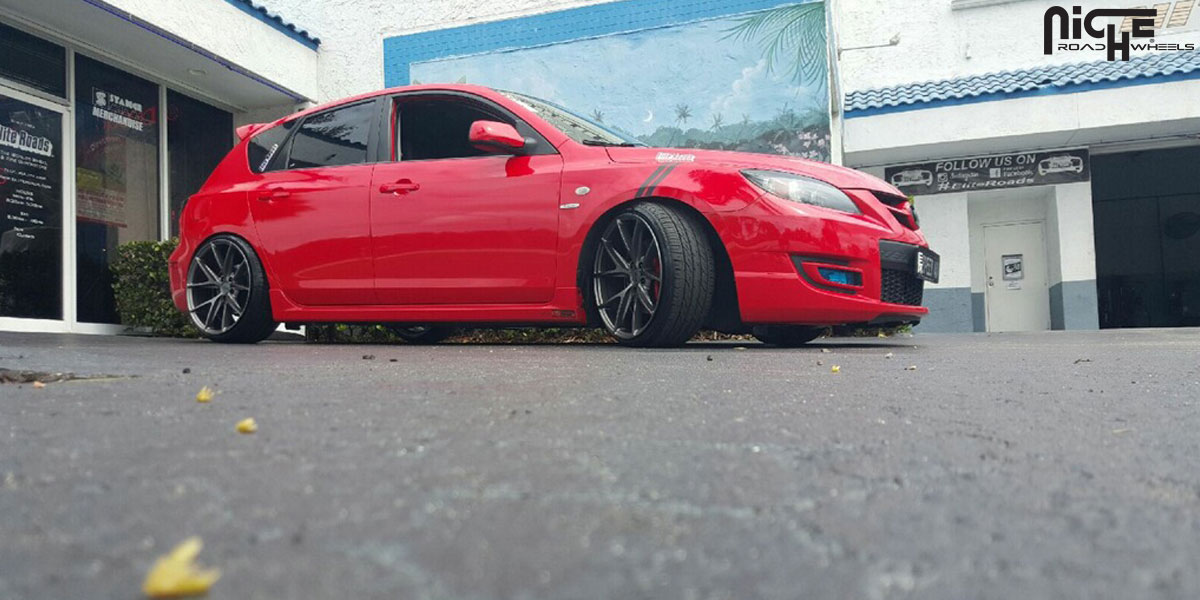 photo 3 Mazda MAZDASPEED3 custom wheels Niche Misano - M116 19x9.5, ET , tire size 215/35 R19. x ET 