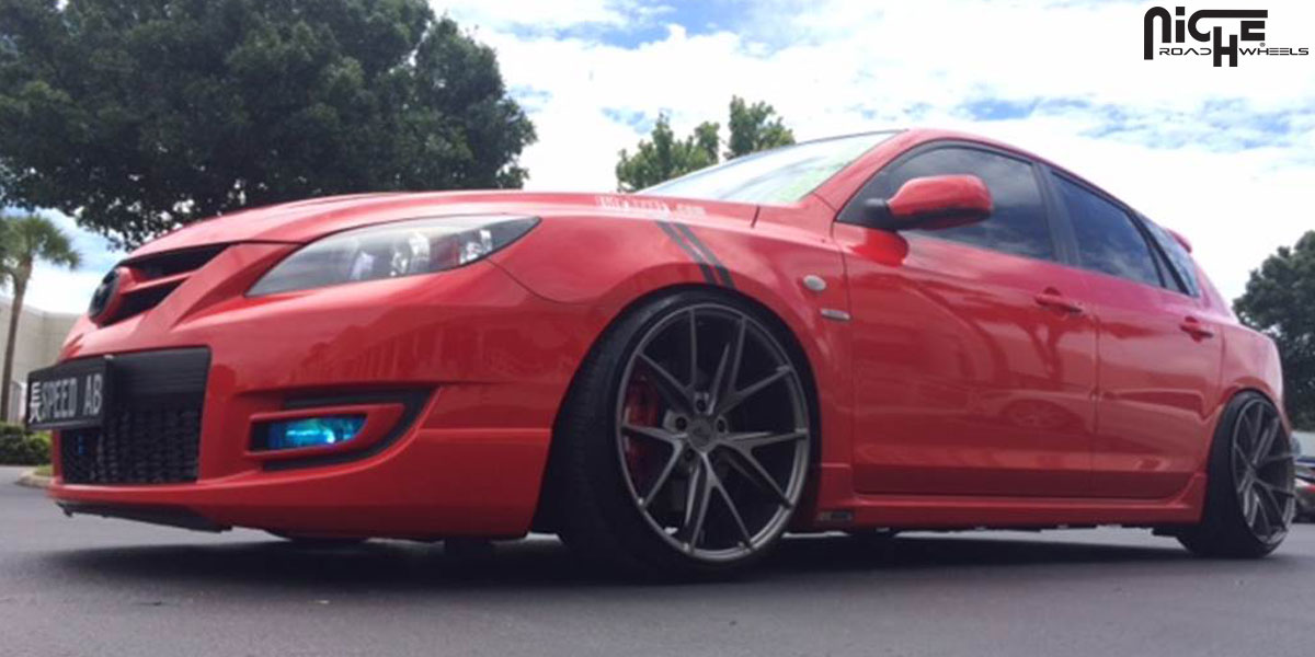 photo 1 Mazda MAZDASPEED3 custom wheels Niche Misano - M116 19x9.5, ET , tire size 215/35 R19. x ET 
