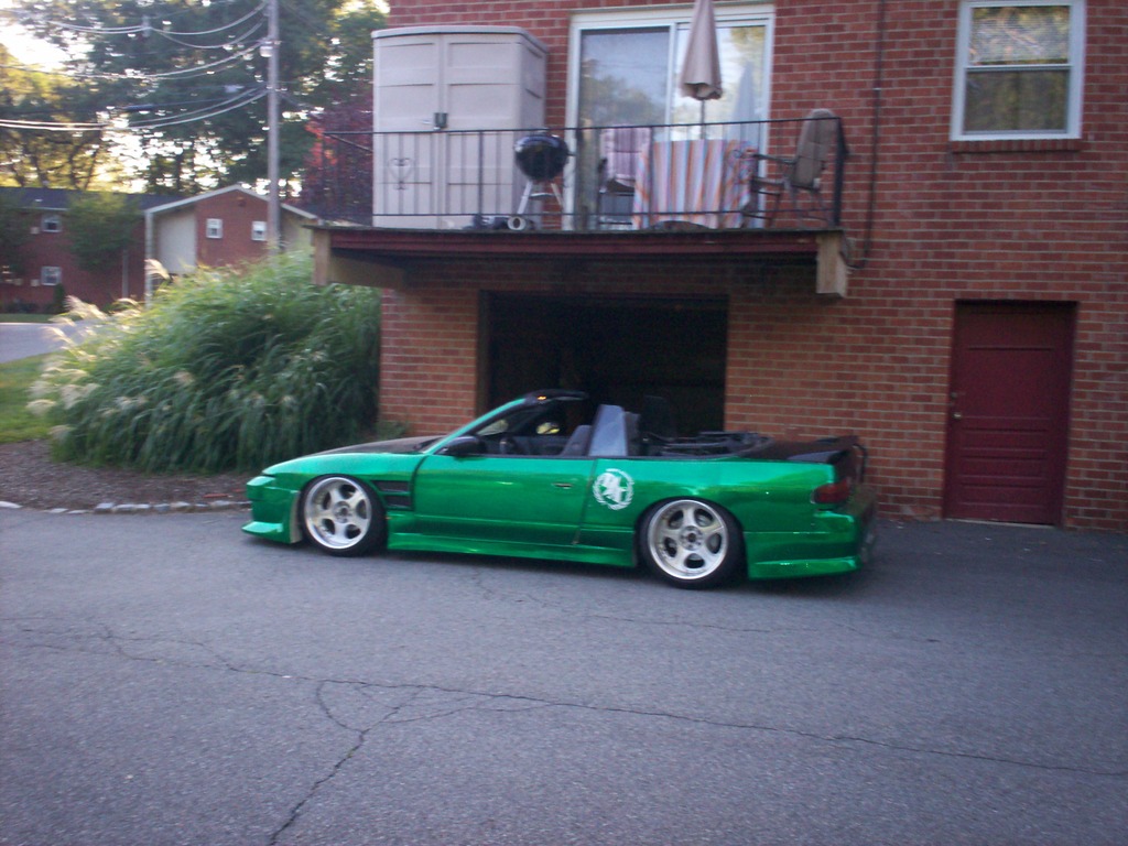 photo 1 Nissan S13 custom wheels Veilside Andrew Dish 18x10.0, ET -3, tire size 225/40 R18. 18x12.0 ET-3 275/35 R18