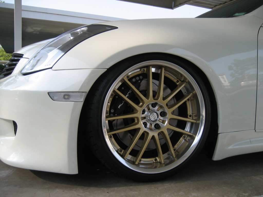 photo 2 Infiniti G35 custom wheels Rays Engineering Volk Racing GT30 20x9.5, ET +23, tire size 255/30 R20. 20x10.5 ET+24 285/30 R20