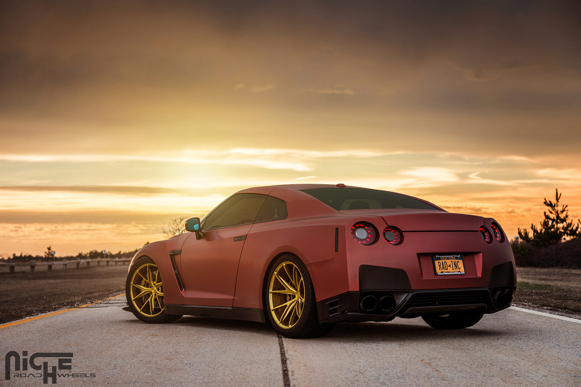 photo 5 Nissan GT-R custom wheels Niche Misano 20x10.0, ET , tire size 295/35 R20. 20x12.0 ET 335/30 R20