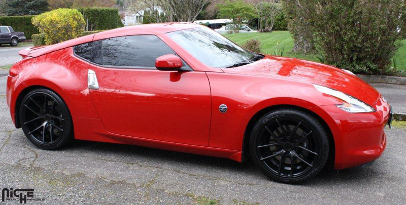 photo 2 Nissan 370Z custom wheels Niche Targa - M130 19x9.5, ET , tire size X R19. 20x10.5 ET