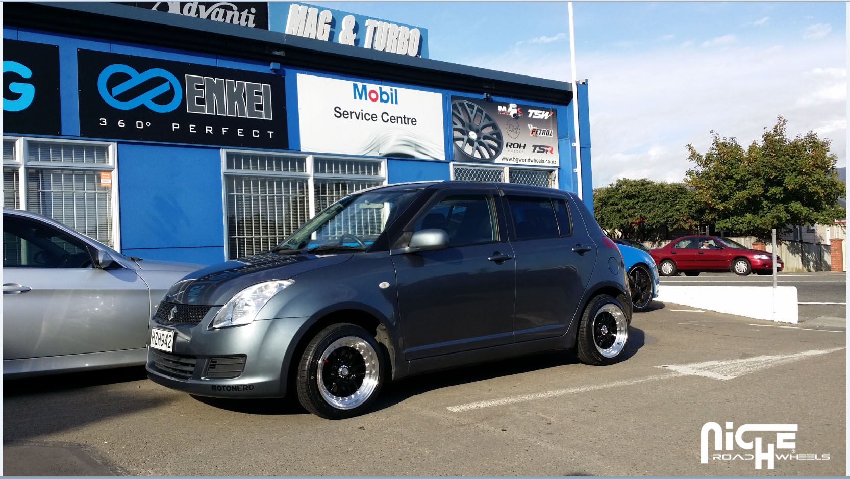photo 2 Suzuki Swift custom wheels Niche Walker - M091 15x, ET , tire size 195/45 R15. x ET