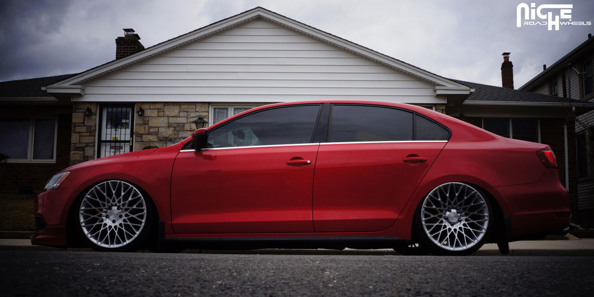 photo 4 Volkswagen Jetta custom wheels Niche Citrine - M161 19x8.5, ET +42, tire size 215/35 R19. 19x9.5 ET+48 