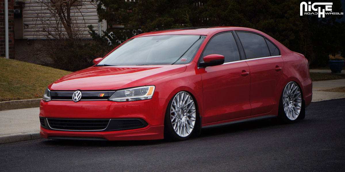 photo 5 Volkswagen Jetta custom wheels Niche Citrine - M161 19x8.5, ET +42, tire size 215/35 R19. 19x9.5 ET+48 