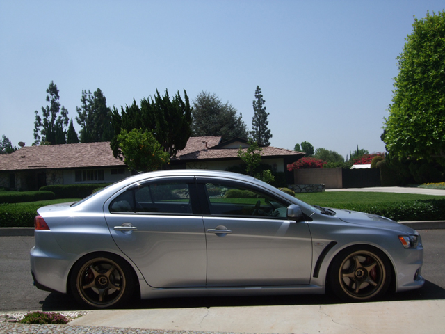 photo 1 Mitsubishi Lancer Evolution custom wheels 5zigen FN01RC 18x9.5, ET +12, tire size 255/40 R18. x ET