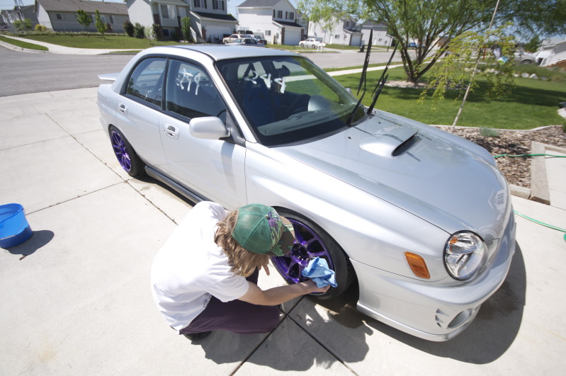 photo 3 Subaru Impreza WRX custom wheels Drag DR31 17x9.0, ET +28, tire size 215/45 R17. x ET 