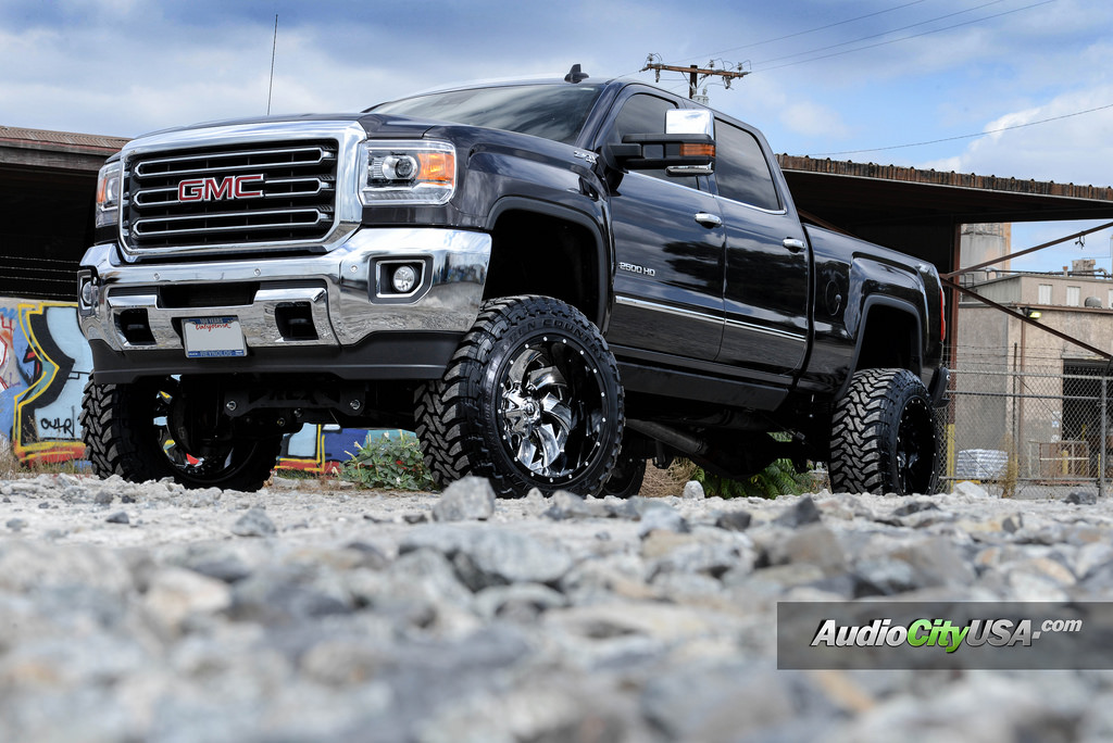 photo 2 GMC Sierra 1500 custom wheels Fuel Cleaver 22x14.0, ET , tire size 345/55 R22. x ET 