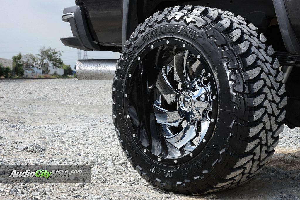 photo 3 GMC Sierra 1500 custom wheels Fuel Cleaver 22x14.0, ET , tire size 345/55 R22. x ET 