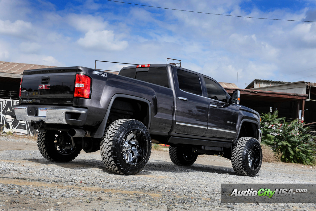 photo 4 GMC Sierra 1500 custom wheels Fuel Cleaver 22x14.0, ET , tire size 345/55 R22. x ET 