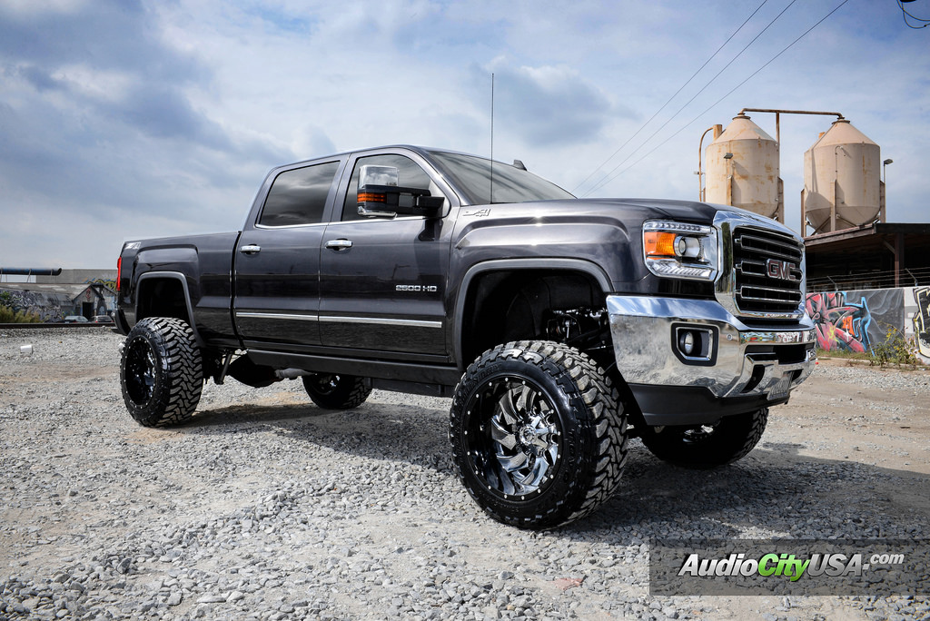 photo 6 GMC Sierra 1500 custom wheels Fuel Cleaver 22x14.0, ET , tire size 345/55 R22. x ET 