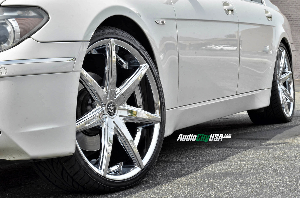 photo 1 BMW 745 custom wheels Lexani R7 22x9.0, ET , tire size 265/30 R22. 22x10.5 ET 295/25 R22