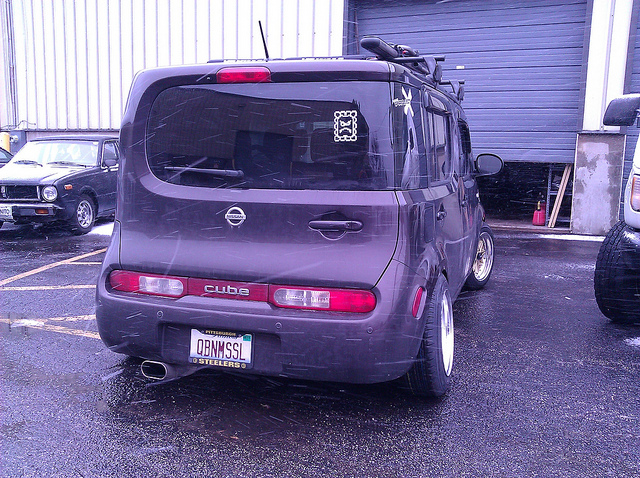 photo 3 Nissan Cube custom wheels Work Equip 03 15x7.0, ET +10, tire size 185/65 R15. 15x8.0 ET+7 195/60 R15