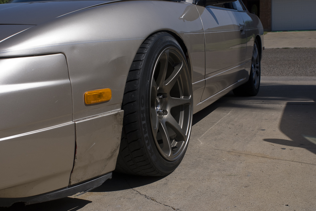 photo 2 Nissan S13 custom wheels   17x9.5, ET +15, tire size 235/40 R17. 18x9.5 ET+15 