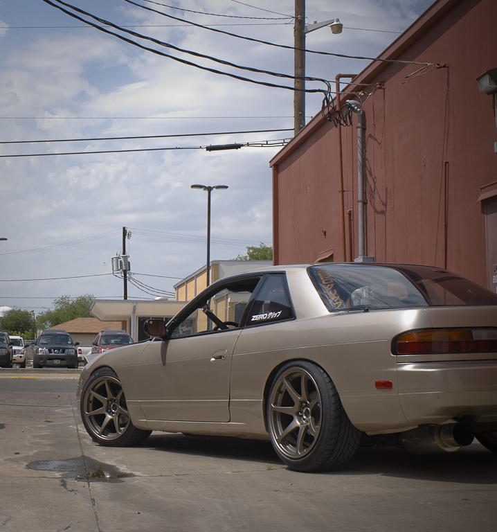 photo 8 Nissan S13 custom wheels   17x9.5, ET +15, tire size 235/40 R17. 18x9.5 ET+15 