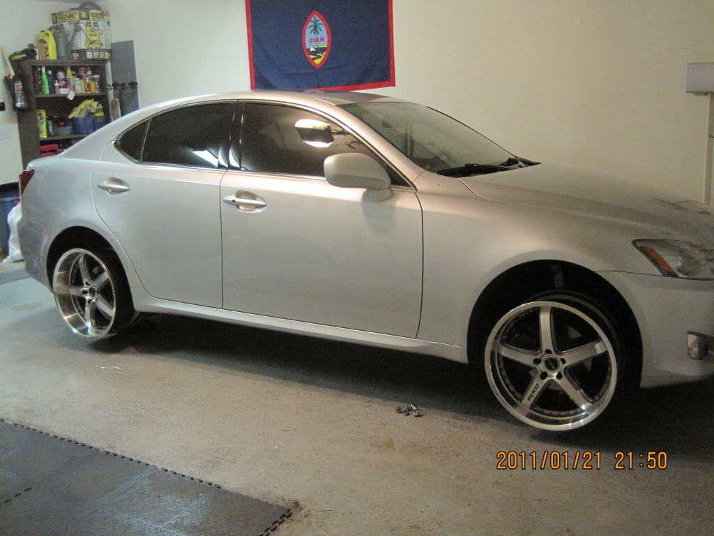 photo 2 Lexus IS 250 custom wheels Axis Shine 20x9.0, ET +15, tire size X R20. 20x10.0 ET+20 