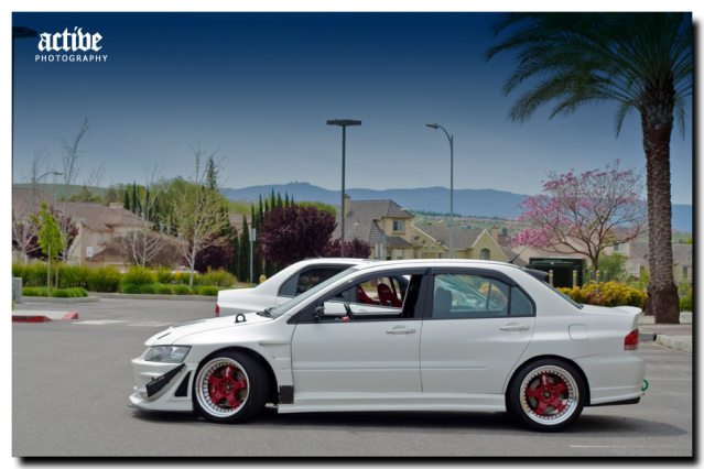 photo 3 Mitsubishi Lancer Evolution custom wheels Work Meister 18x11.0, ET +5, tire size 295/30 R18. x ET