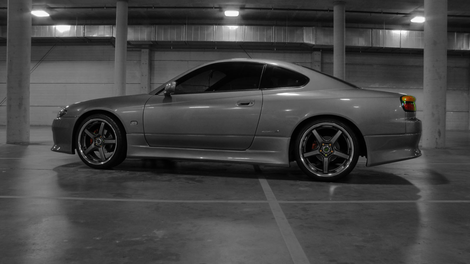 photo 5 Nissan S15 custom wheels RAYS GTS - Disc A 19x8.5, ET +24, tire size 235/35 R19. 19x9.5 ET+37 265/30 R19