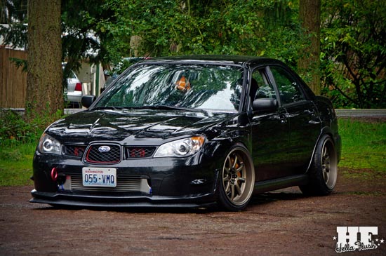 photo 3 Subaru Impreza WRX custom wheels Work Emotion XD-9 18x10.0, ET +18, tire size 225/40 R18. x ET 