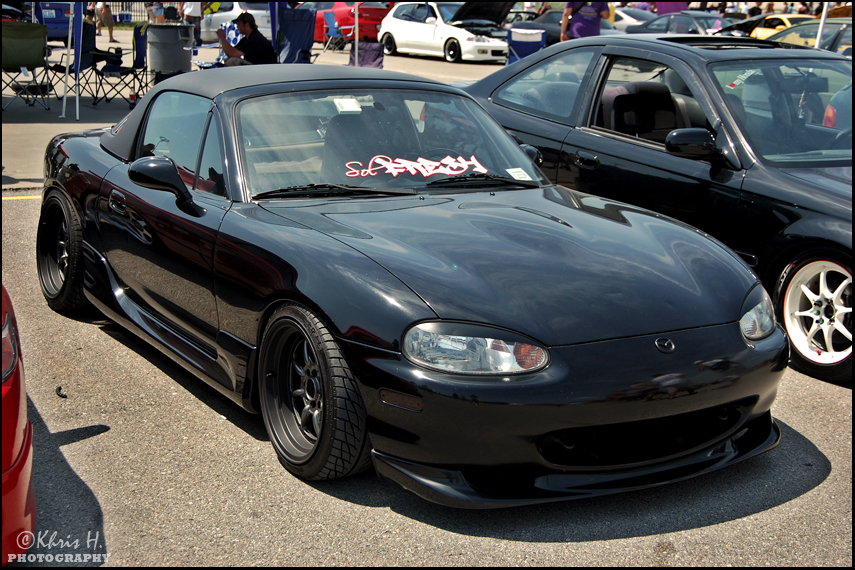 photo 5 Mazda MX-5 Miata custom wheels Sportmax 002 16x8.0, ET 0, tire size 205/40 R16. x ET 