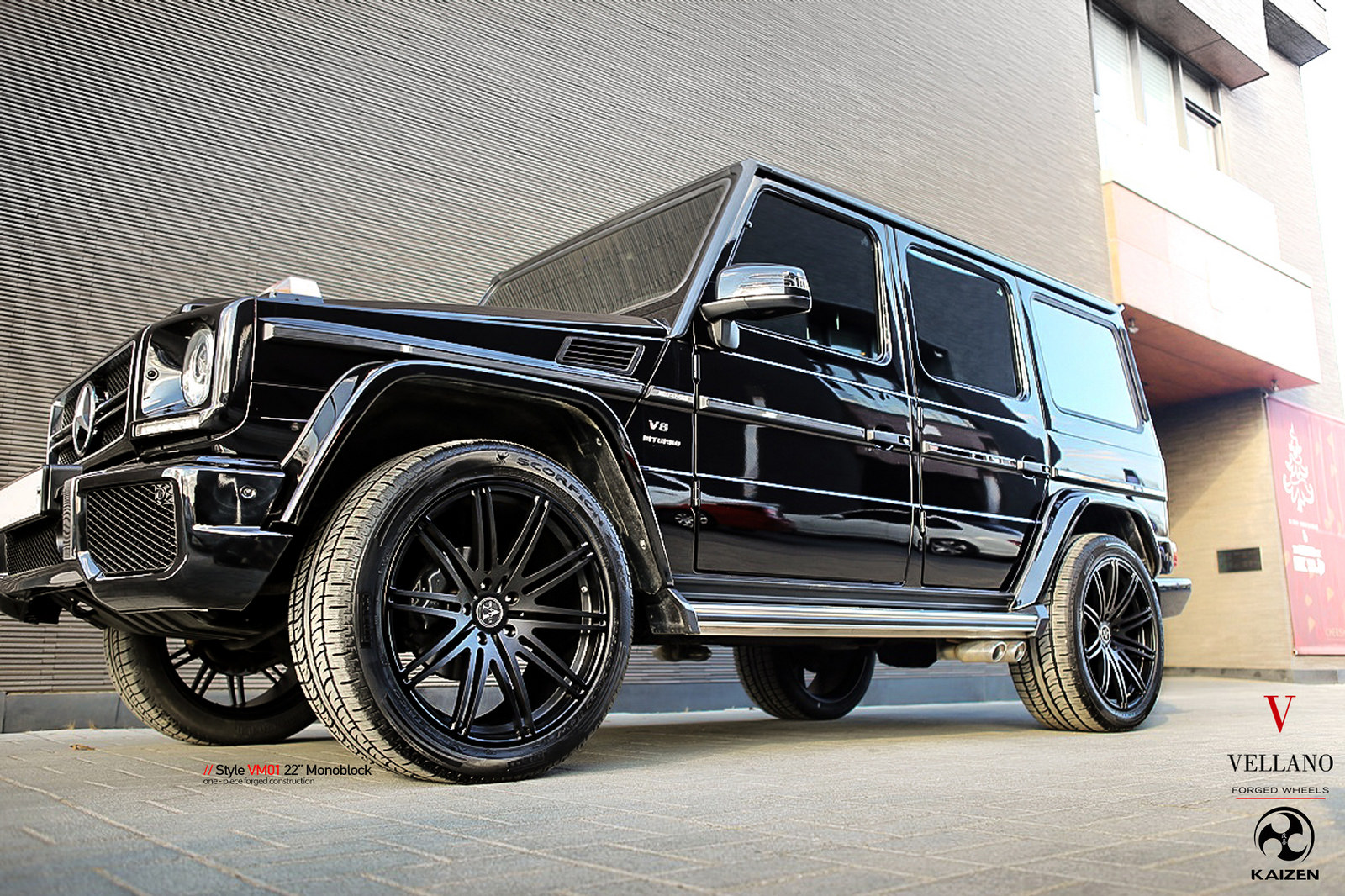 photo 6 Mercedes-Benz G-Class custom wheels Vellano VM01 22x, ET , tire size 305/20 R22. x ET 