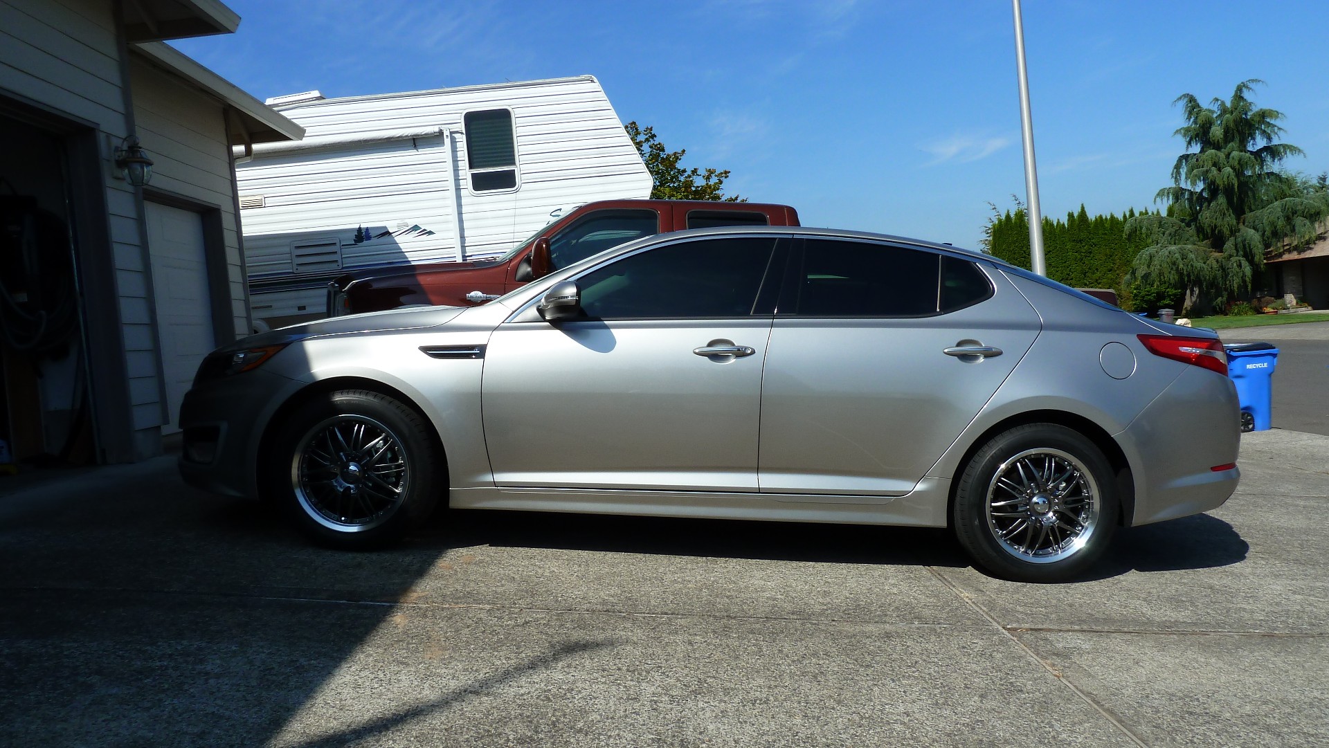 photo 2 Kia Optima custom wheels Platinum 200-7707HB 17x7.5, ET +40, tire size 215/55 R17. x ET 