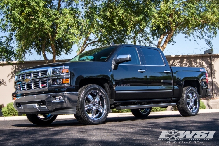 photo 1 Chevrolet Silverado 1500 custom wheels MKW M103 22x, ET , tire size X R22. x ET 