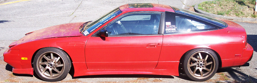 photo 4 Nissan S13 custom wheels Falken Hanabi 17x9.0, ET -5, tire size 205/45 R17. x ET 235/40 R