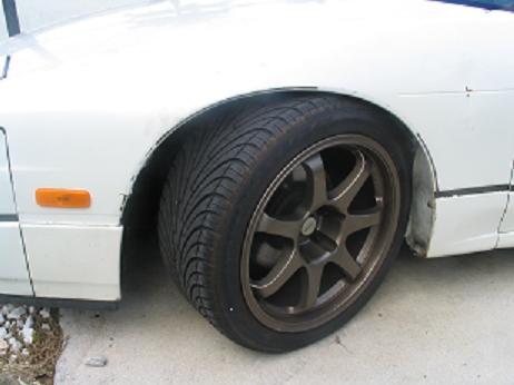 photo 1 Nissan S13 custom wheels MB Weapon 17x9.0, ET +17, tire size 235/40 R17. x ET 245/45 R