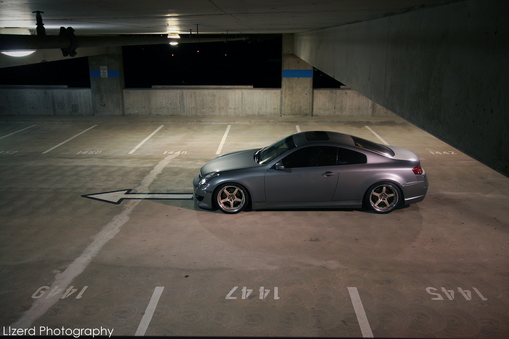 photo 1 Infiniti G35 custom wheels Rays Gramlights 57f pro 19x9.5, ET +7, tire size 245/40 R19. 19x10.5 ET+7 255/40 R19