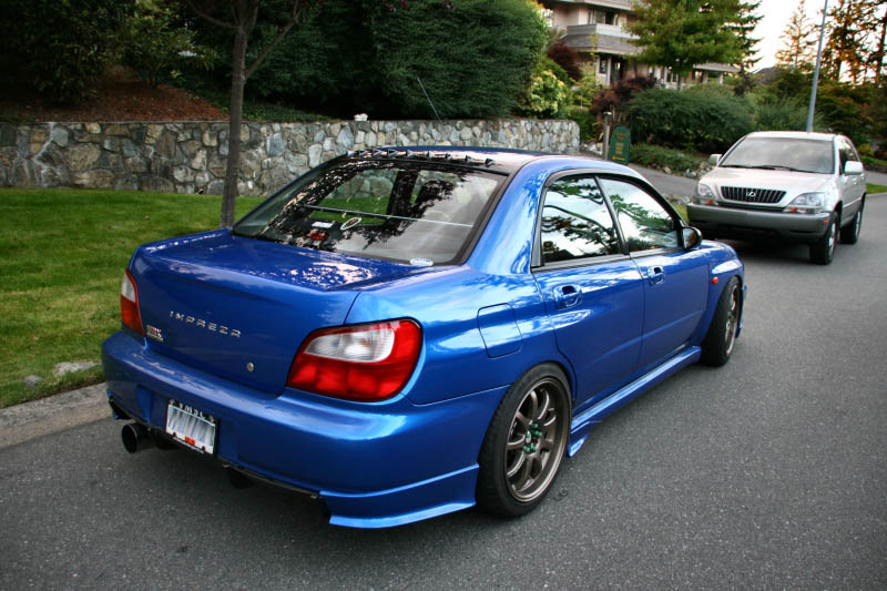 photo 2 Subaru Impreza WRX custom wheels Work  Emotion XD9 17x8.5, ET +22, tire size 225/45 R17. 17x8.5 ET+22 