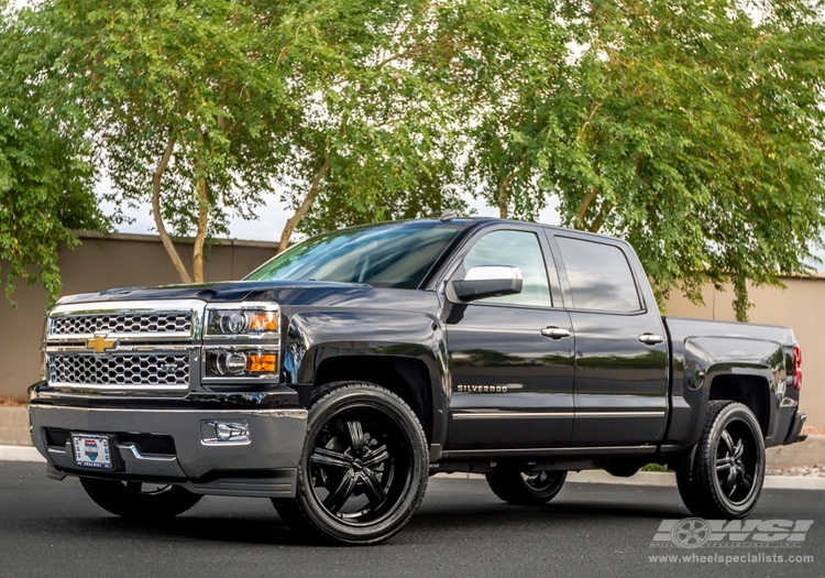 photo 1 Chevrolet Silverado 1500 custom wheels MKW M103 22x, ET , tire size X R22. x ET 