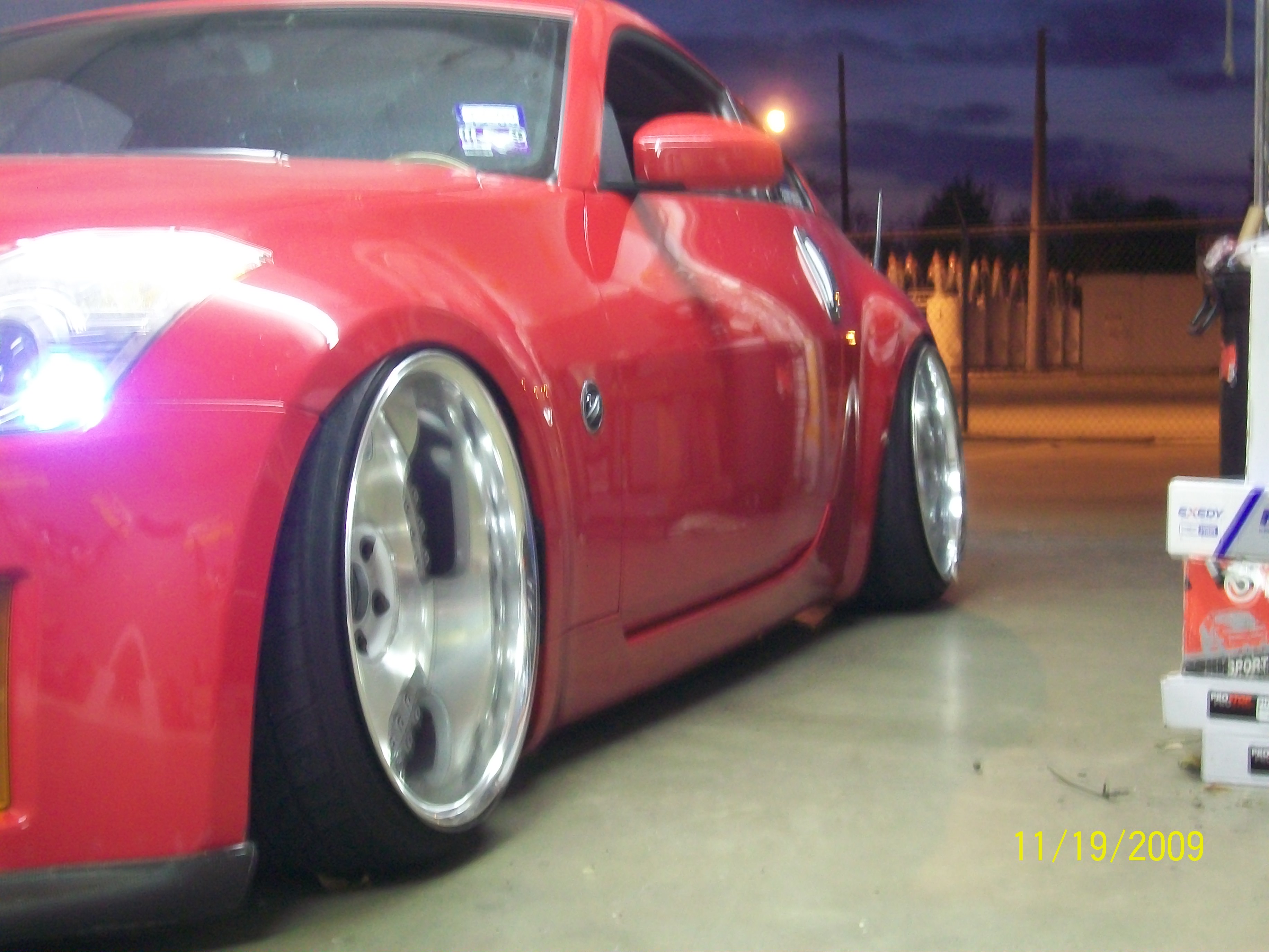 photo 1 Nissan 350Z custom wheels Work Euroline DH 19x10.0, ET -9, tire size 225/35 R19. 19x11.0 ET-21 235/35 R19