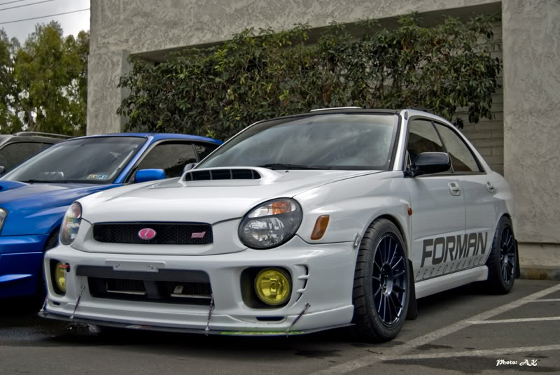 photo 1 Subaru Impreza WRX custom wheels Rays57 motorsports g07wt 17x9.0, ET +35, tire size 255/40 R17. 17x9.0 ET+40 