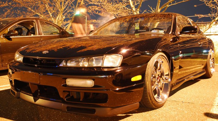 photo 1 Nissan S14 custom wheels Ford 95 Cobra R 17x9.0, ET +27, tire size 225/45 R17. 17x10.5 ET+24 255/40 R17