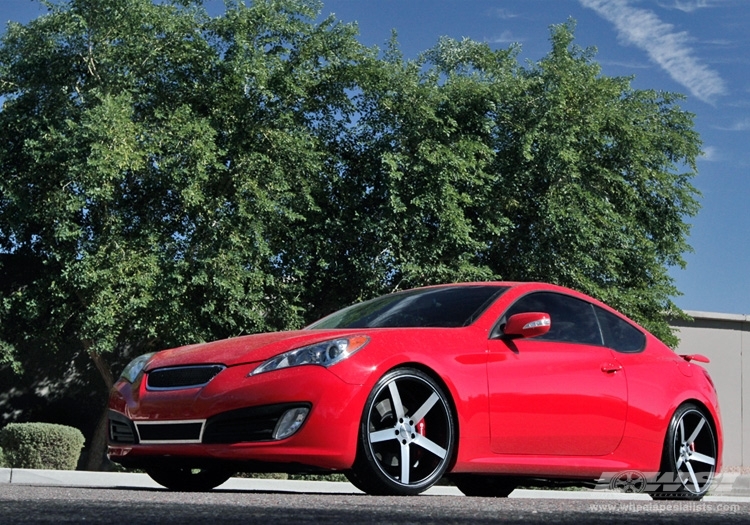 photo 1 Hyundai Genesis Coupe custom wheels Vossen CV3 20x, ET , tire size X R20. x ET 