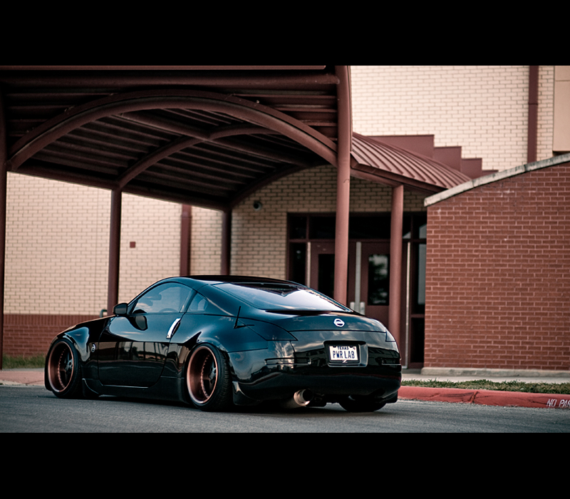 photo 2 Nissan 350Z custom wheels Work Equips 18x10.0, ET -3, tire size 225/40 R18. 18x12.0 ET-3 275/35 R18